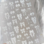 Halloween 5D Nail Art Stickers Sweet Pink Heart-Shaped Pumpkins Black Cat Bat Flocks Ghosts Skeleton Manicure Decal for Girls