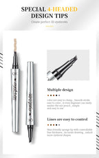 4 Points Eyebrow Pen 5 Colors Liquid Brow Pencil Dark Brown Microblading Eyebrow Pencil Waterproof Eyebrow Tattoo Pen Cosmetics