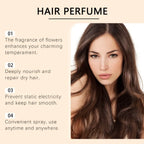 Roxelis Chamomile Honey Perfume Floral Women's Hair Perfume Spray Moisturizing Hair Strands Moisturizing Hydrating Hair Care