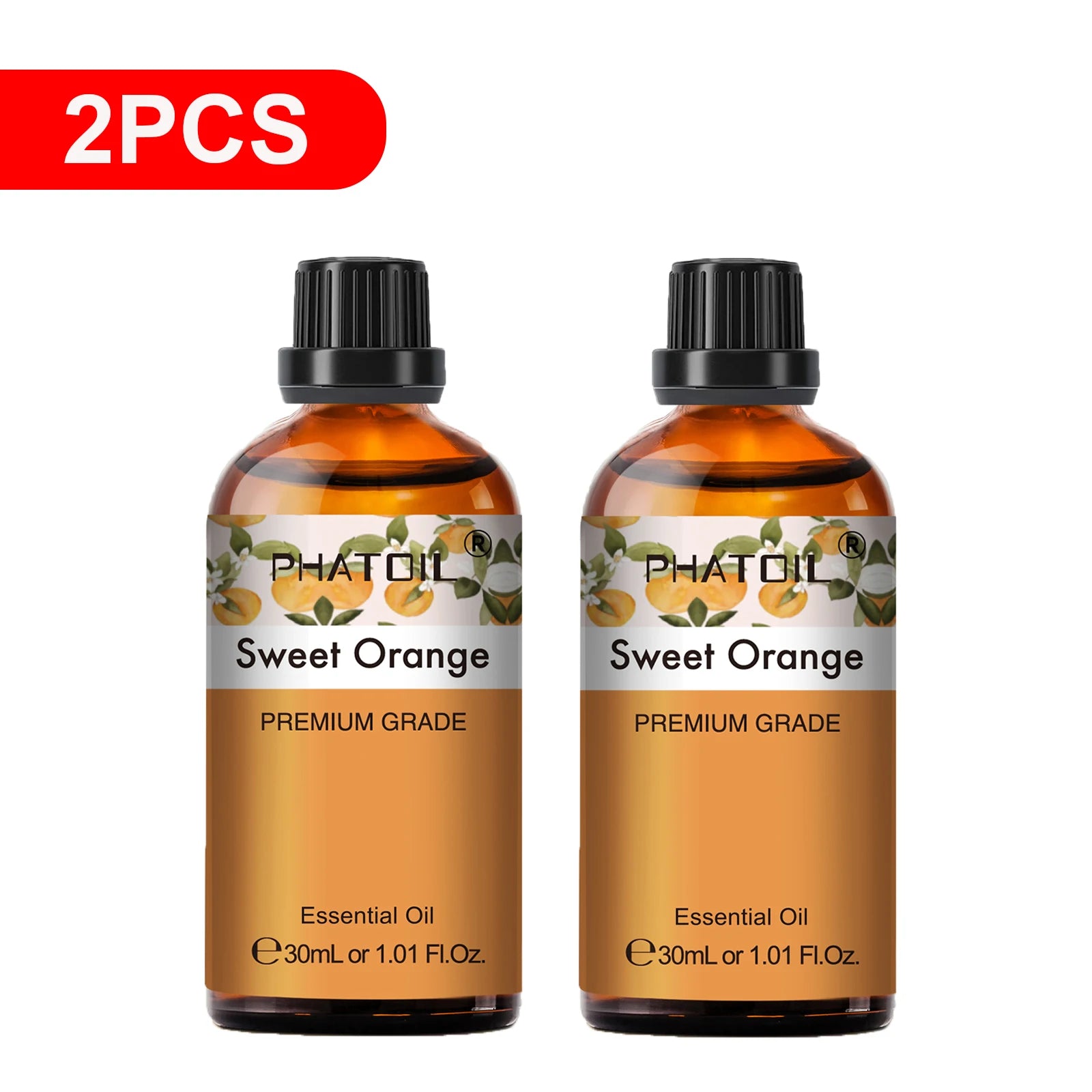 PHATOIL 2PCS 30ml Eucalyptus Essential Oils For Aromatherapy Candle Making Vanilla Lavender Sandalwood Rose Lemon Essential Oil