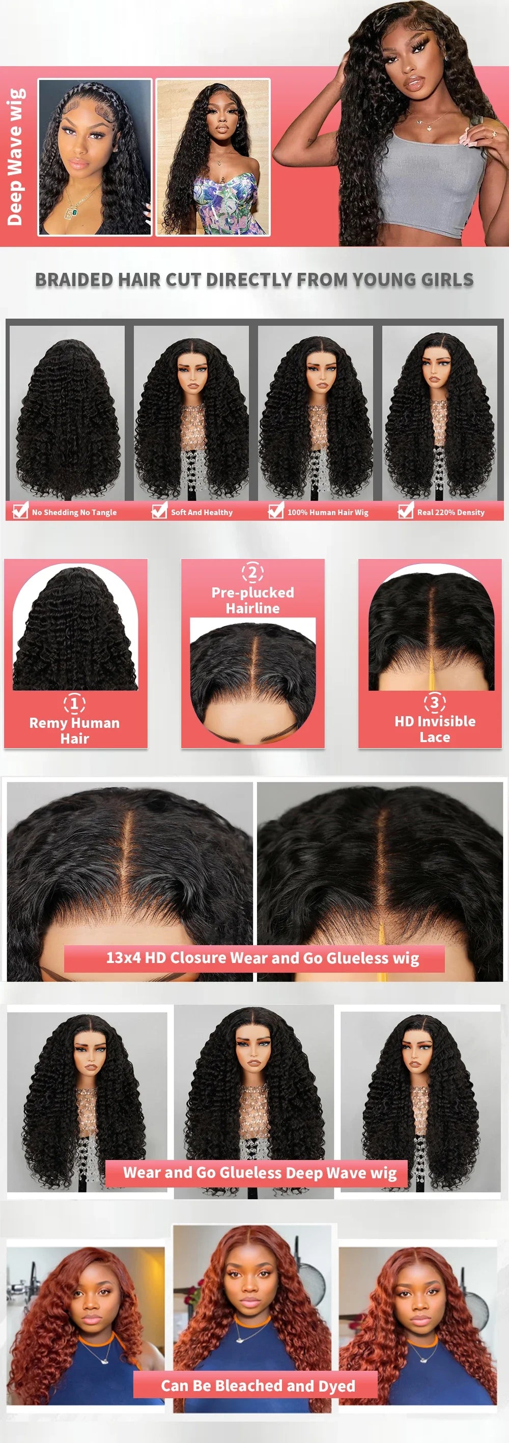 13x4 13x6 Water Wave Curly Human Hair Wig 30 Inch Lace Front Wig Human Hair Deep Wave Frontal Wig Hd Lace Wigs On Clearance Sale