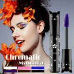 6-Colorful Mascara with Large Brush Head, Easy to Color, Non-Clumping, Non-Fading Mascara, White Purple, Sapphire Blue, Silver Coffee, Not Easy to Smudge, Mascara, Eyebrow Cream
