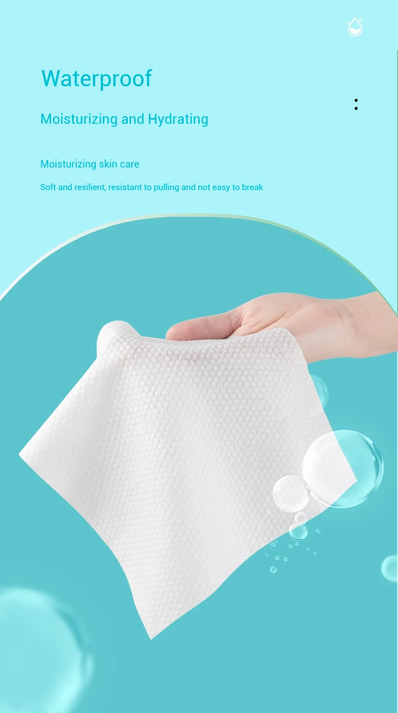 Disposable Thick 100% Cotton Face Towel Make Up Soft Removing Wipes Dry Cleanser Towelettes For Skin Care