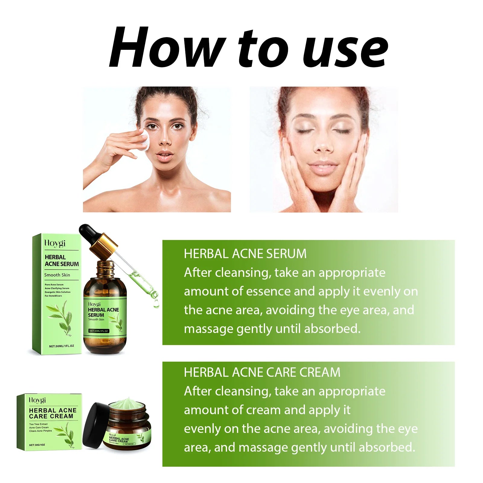 Acne Face Cream Pimple Treatment Oil Control Repair Redness Remove Blackhead Smooth Hydrating Moisturizing Pore Shrinking Serum