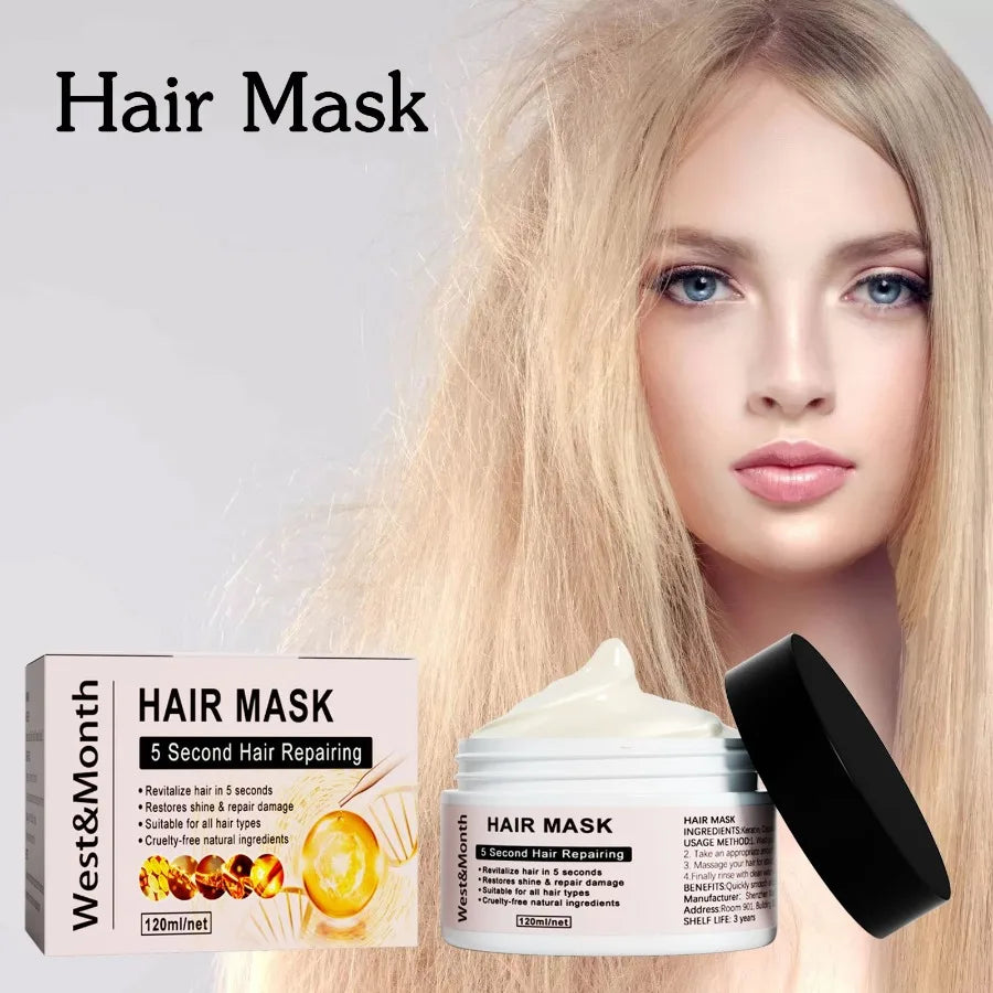 WestMonth Keratin Repair Hair Mask Moisturize And Repair Hair Ends Split Improve Dry And Frizz Hair Care Mask