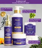 AILKE Glutathione PLUS Bleaching Skin Care Set, Moisturizing, Even Skin Tone, Improve Dark and Black Skin, Reduce Spots