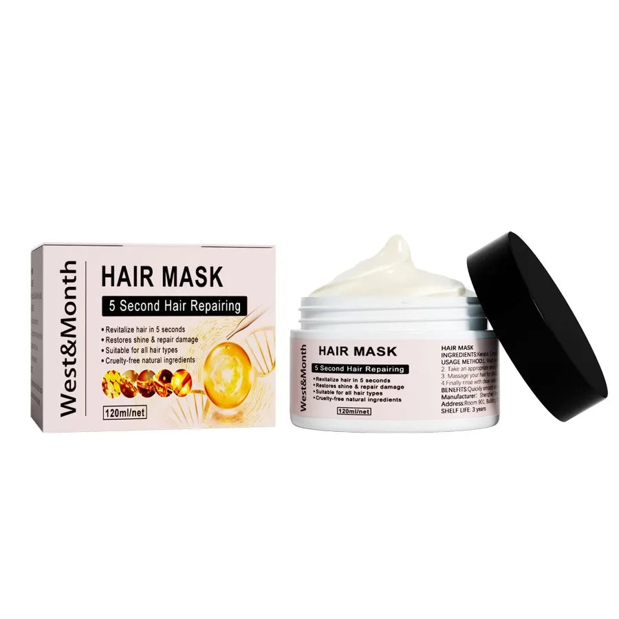 WestMonth Keratin Repair Hair Mask Moisturize And Repair Hair Ends Split Improve Dry And Frizz Hair Care Mask