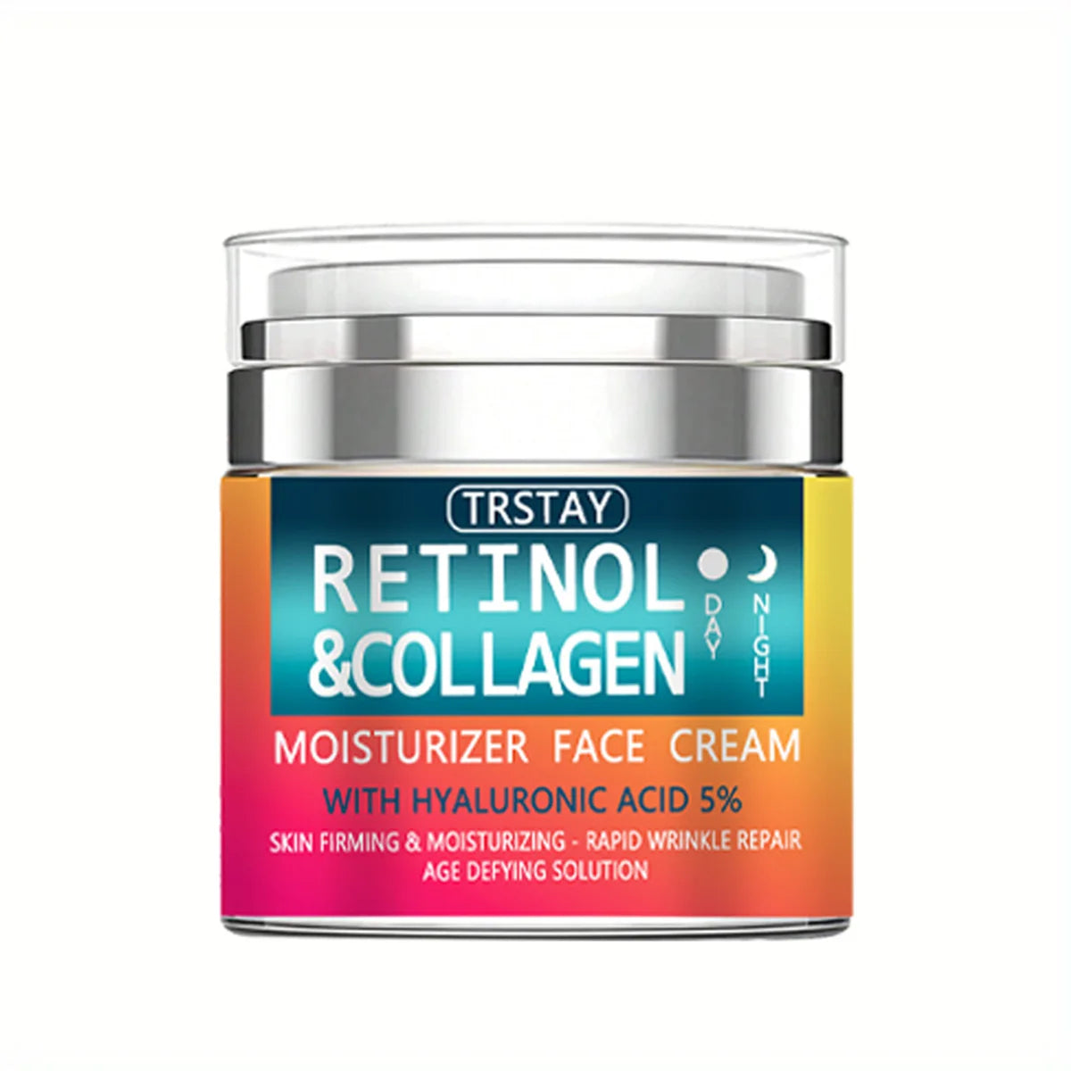 Moisturizing face cream containing 5% hyaluronic acid can firm skin, moisturize, smooth wrinkles and repair damaged skin