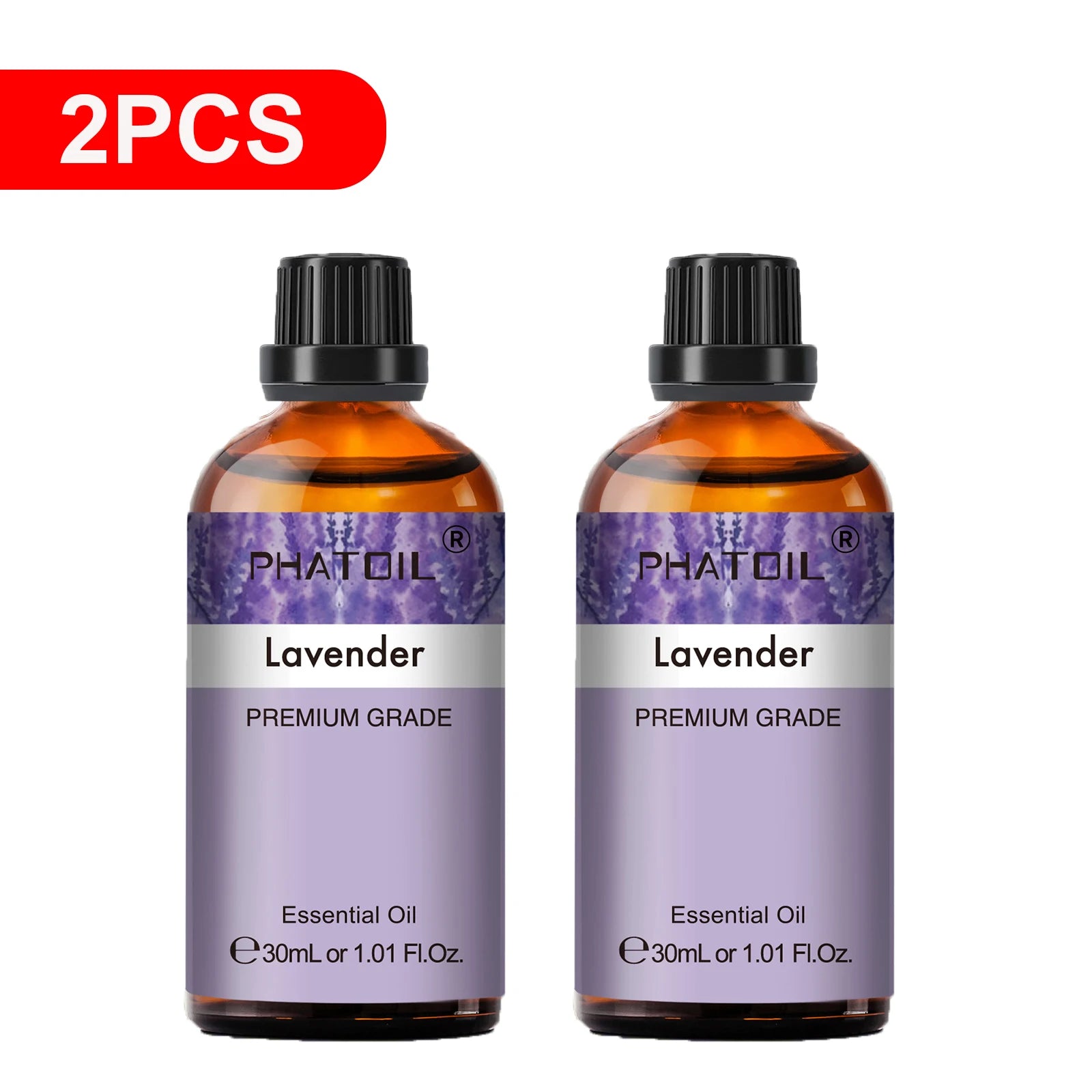 PHATOIL 2PCS 30ml Eucalyptus Essential Oils For Aromatherapy Candle Making Vanilla Lavender Sandalwood Rose Lemon Essential Oil