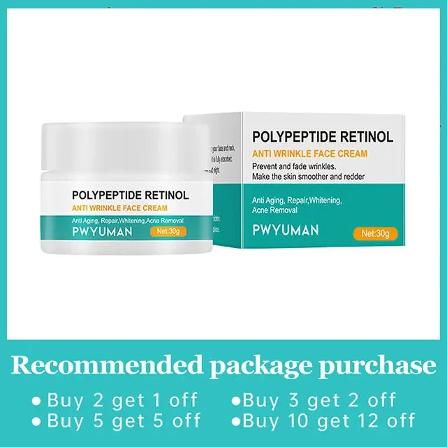 Instant Retinol Lifting Firming Cream Polypeptide Wrinkle Remover Face Cream For Men Moisturizer Whitening Brighten Skin Product