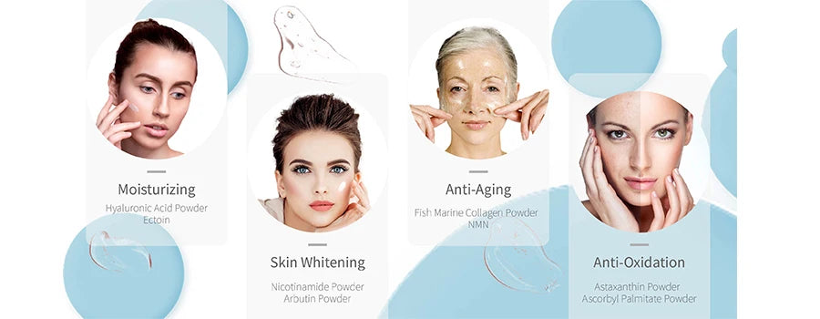 Pure 99% Hyaluronic Acid Powder Cosmetic Grade, Anti Aging, Moisturizing  Skin Whitening Cosmetic Raw Material