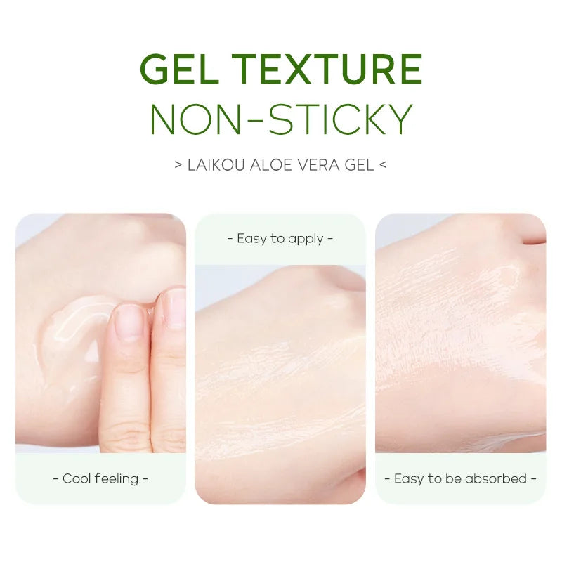 LAIKOU Aloe Vera Gel Face Cream Hyaluronic Acid Moisturizing  Refreshing and Non-sticky Cream Skin Care