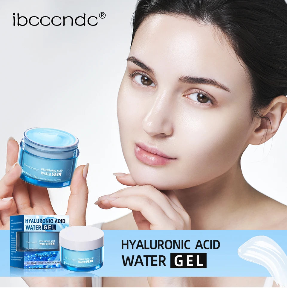 Hyaluronic Acid Hydrating Water Gel/Moisturizing Facial Cream Daily Face Moisturizer for Dry Skin Improve Dryness 50g