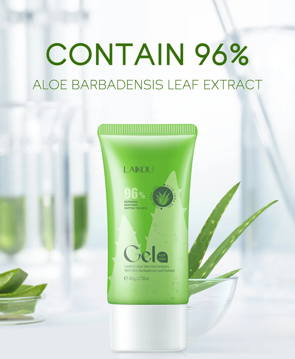 LAIKOU Aloe Vera Gel Face Cream Hyaluronic Acid Moisturizing  Refreshing and Non-sticky Cream Skin Care