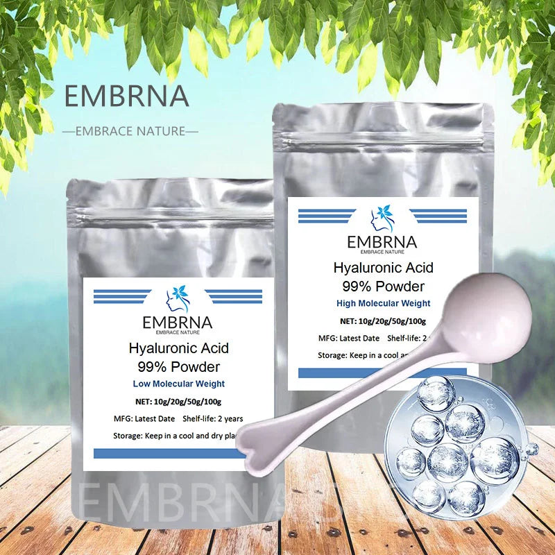 99% High-Molecular-Weight Low-Molecular-Weight Hyaluronic Acid Powder,Moisturizing/Antiaging/Anti Wrinkle