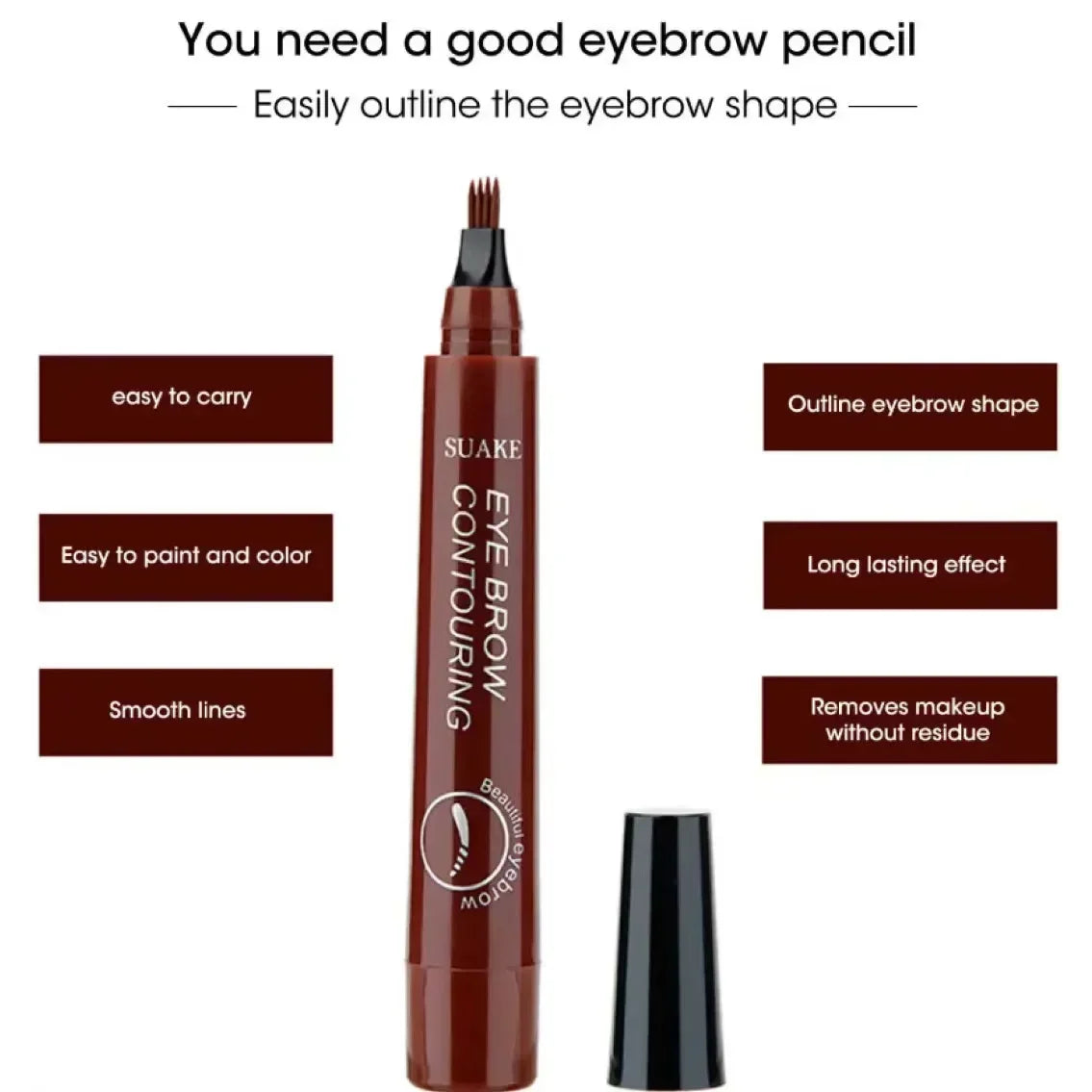 Eyebrow pencil Waterproof Permanent Long Lasting High quality professional makeup for women Cheap Cosmetics Enhancer
