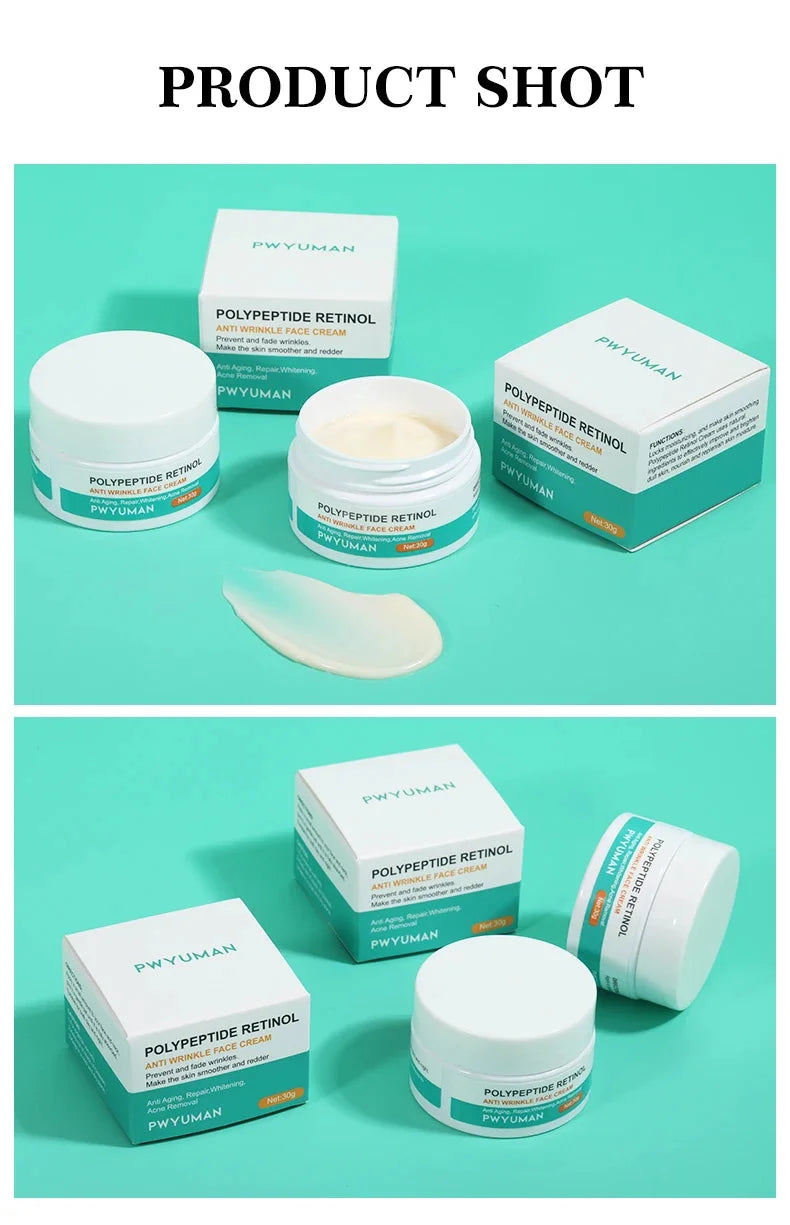 Instant Retinol Lifting Firming Cream Polypeptide Wrinkle Remover Face Cream For Men Moisturizer Whitening Brighten Skin Product