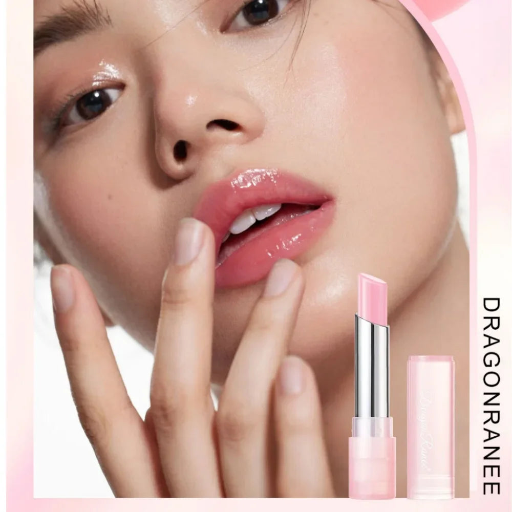 Cute Pink Moisturizing Jelly Lipstick - Temperature Change Lip Balm with Long Lasting Nourishment for Lip Care Lip Gloss
