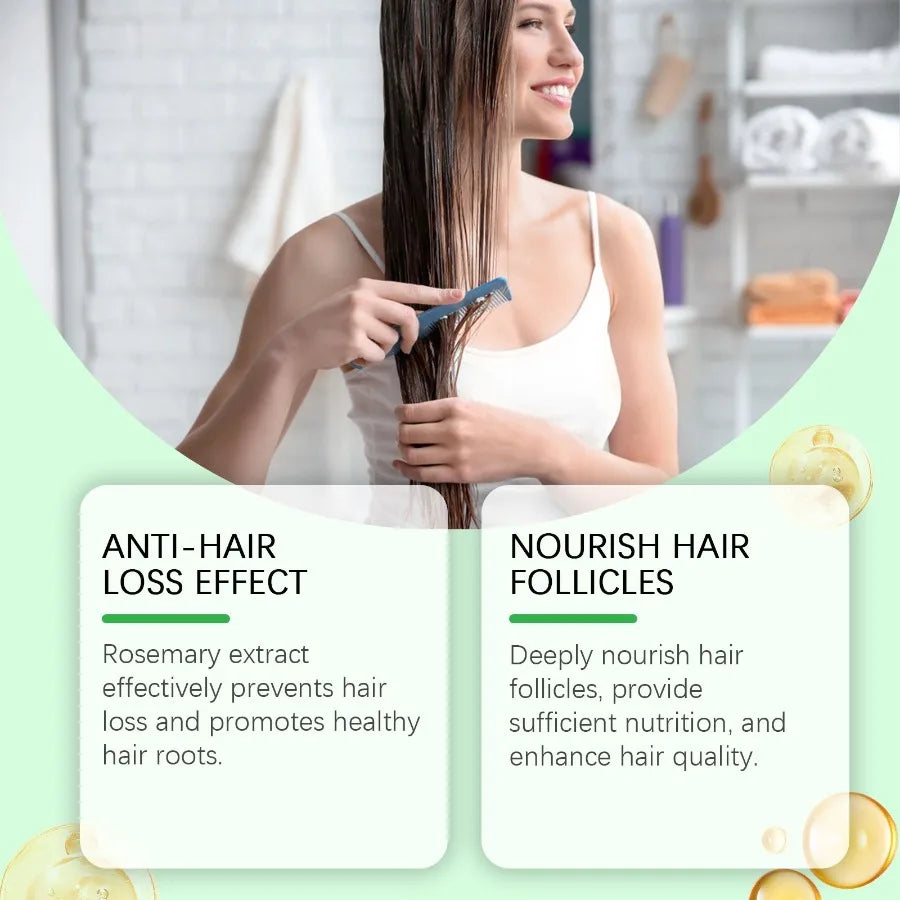 Hoegoa Rosemary Batana Hair Care Essential Oil Repair Dry Hair Soft And Hydrating Hair Care Essential Oil