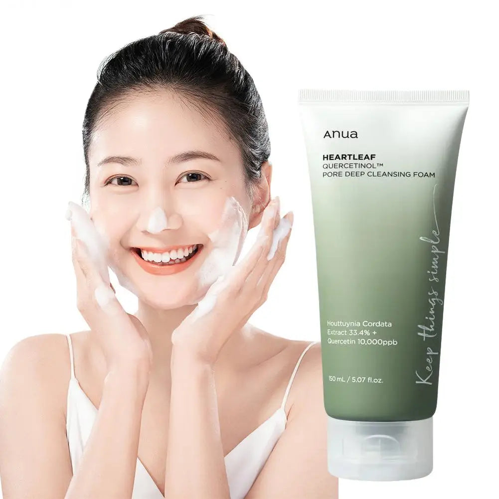 150ml Facial Cleanser Deep Cleansing Moisturizing Oil Control Refreshing Non-Drying Cleanser with Rich Foam for Skin Care