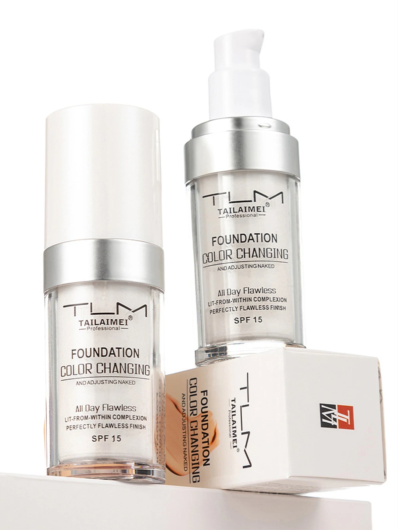 Moisturizing liquid foundation is light, thin, breathable, durable, waterproof, moisturizing, and delicate makeup