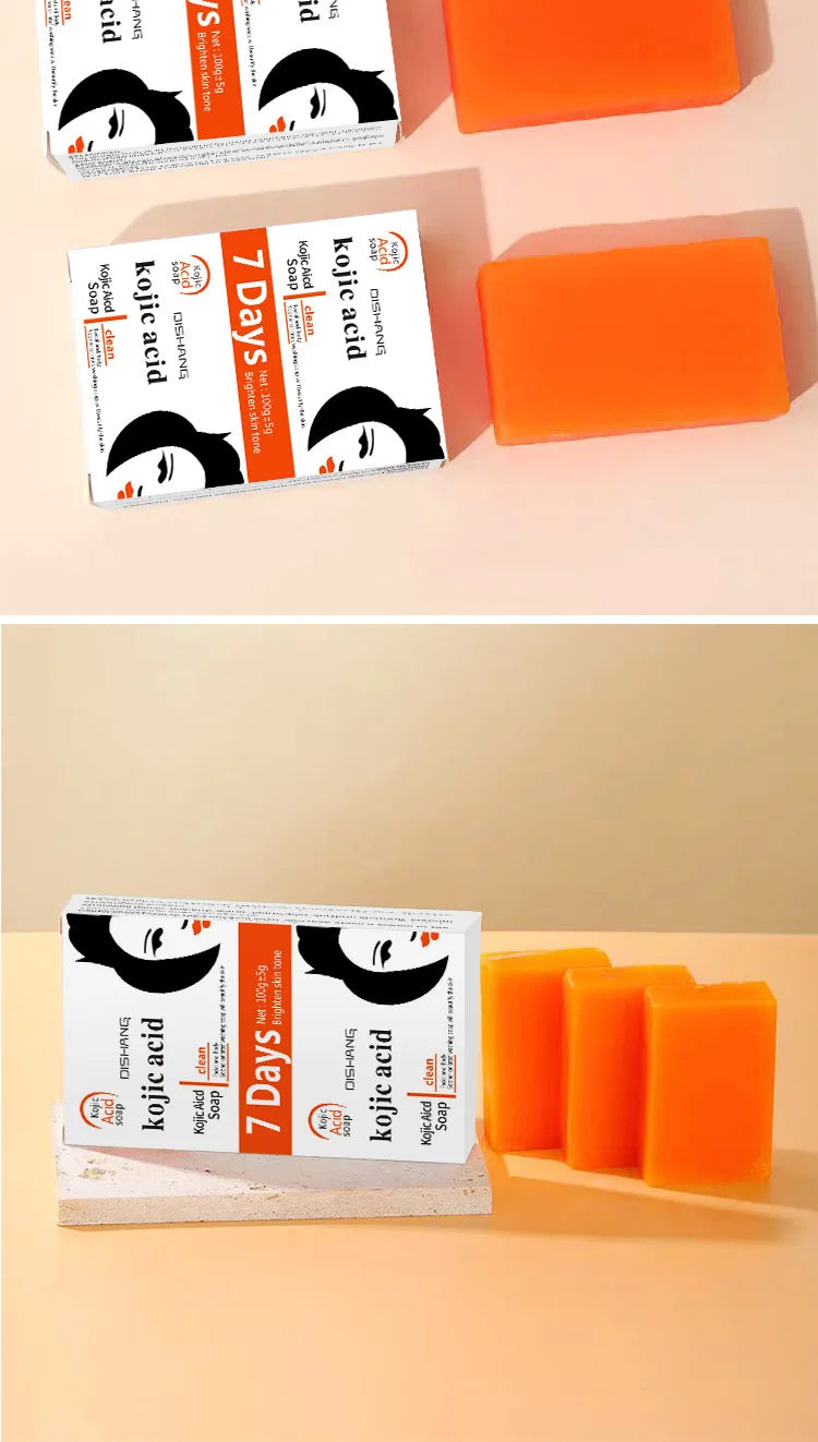 Handmade Whitening Soap Skin Care Deep Cleaning Moisturizing Cleansing Essential Temperate Soap Brighten Skin Kojic Acid Soap