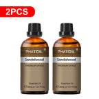 PHATOIL 2PCS 30ml Eucalyptus Essential Oils For Aromatherapy Candle Making Vanilla Lavender Sandalwood Rose Lemon Essential Oil