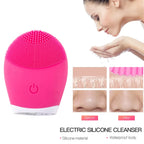 Facial Brush Acoustic Exfoliation Facial Brush Electric Facial Washer Waterproof Electric Silicone Facial Cleanser Massager
