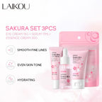 5/3pcs/Set Sakura Skin Care Sets Face Cream Serum Toner Facial Cleanser Sunscreen Eye Cream Gift Box Face Skin Care Set Product