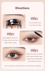 MACKANDY Curling Mascara Volumizing & Lengthening Formula, Buildable, Clump Resistant, Longwear Smudge-Resistant Black Mascara