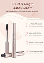 MACKANDY Curling Mascara Volumizing & Lengthening Formula, Buildable, Clump Resistant, Longwear Smudge-Resistant Black Mascara