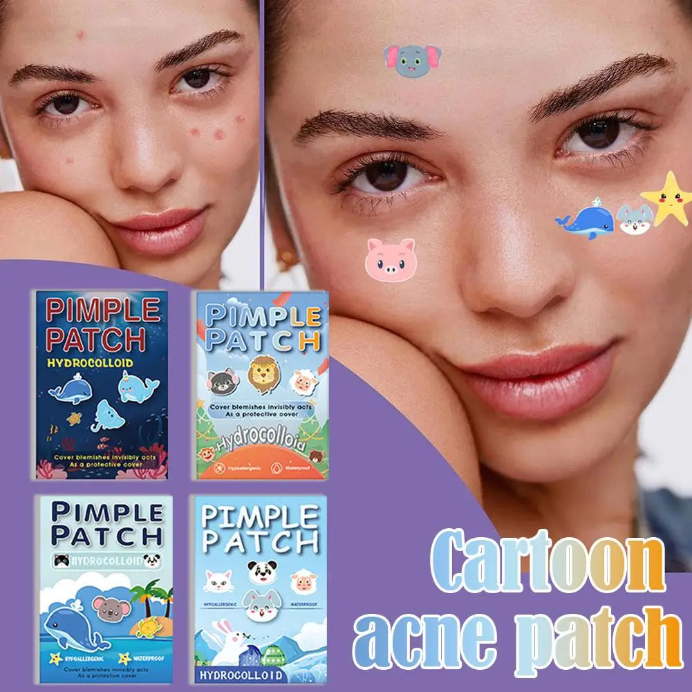 600PCS High-end Pimple Invisible Ultra-thin And Breathable Pimples Patch Cartoon Acne Patch Cute Cat Shaped Acne Dots Patches