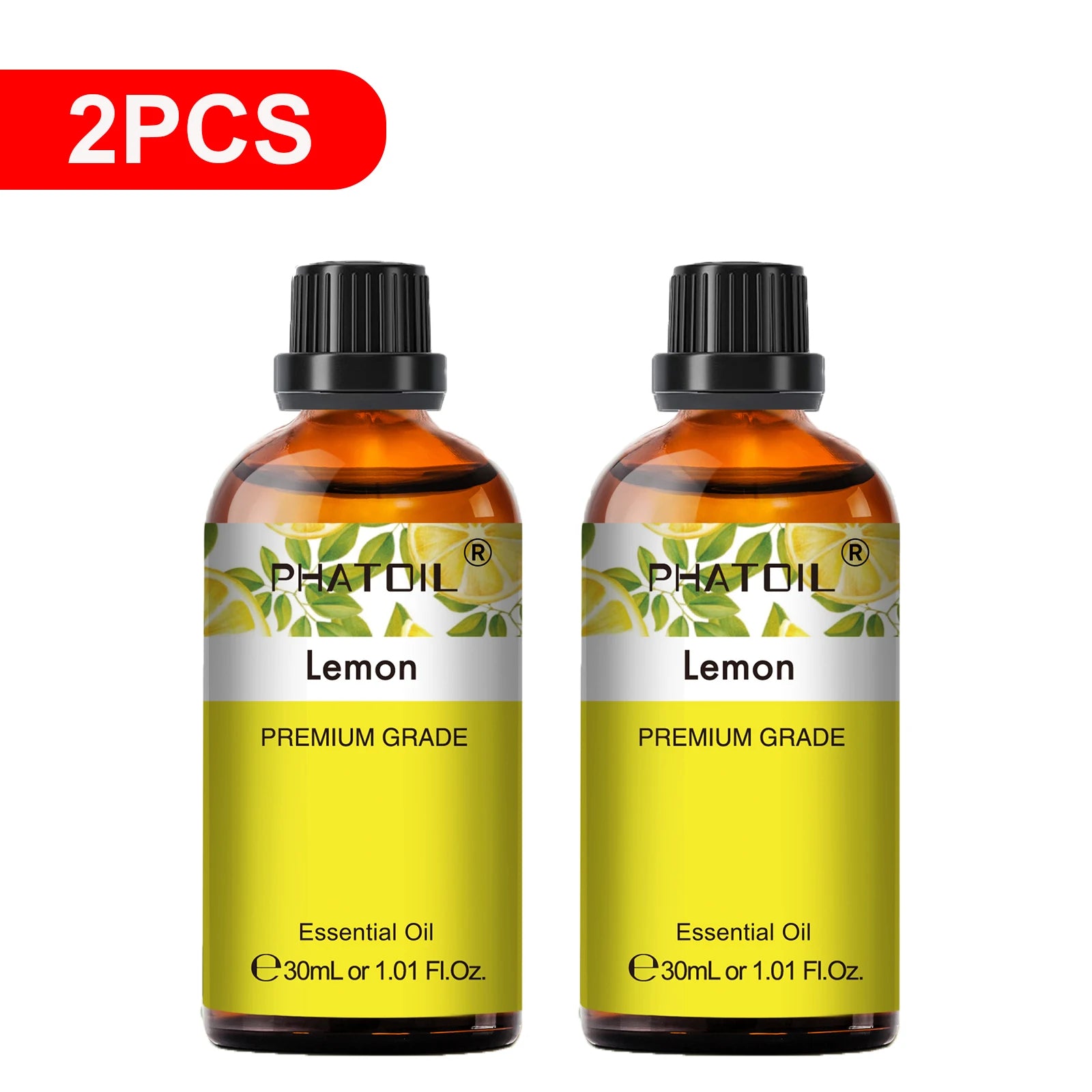 PHATOIL 2PCS 30ml Eucalyptus Essential Oils For Aromatherapy Candle Making Vanilla Lavender Sandalwood Rose Lemon Essential Oil