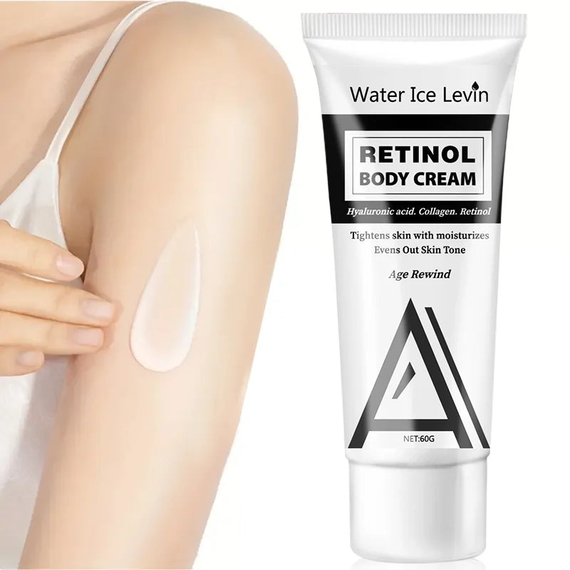 Retinol Body Cream Contains Collagen, Avocado and Hyaluronic Acid, Smooth and Moisturizing, Suitable for Body Massage, Suitable for All Skin Types