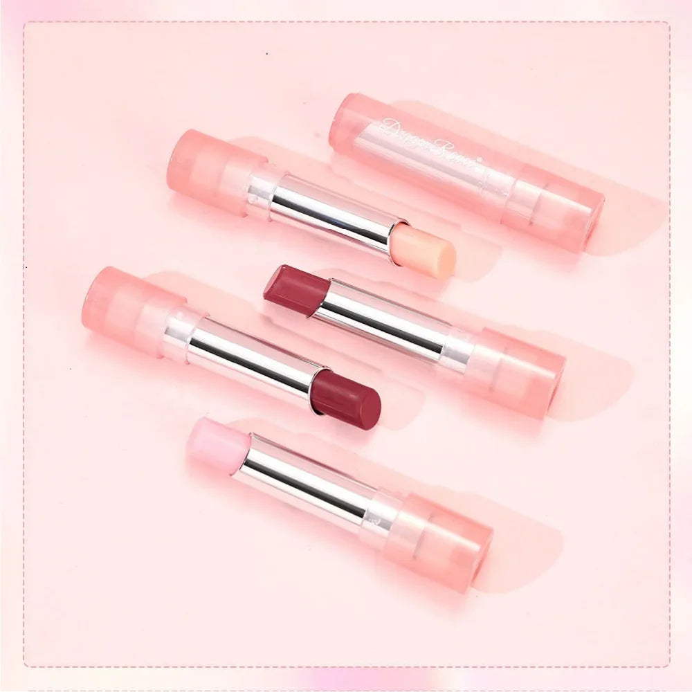 Cute Pink Moisturizing Jelly Lipstick - Temperature Change Lip Balm with Long Lasting Nourishment for Lip Care Lip Gloss
