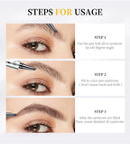 4 Points Eyebrow Pen 5 Colors Liquid Brow Pencil Dark Brown Microblading Eyebrow Pencil Waterproof Eyebrow Tattoo Pen Cosmetics