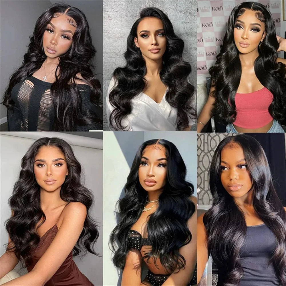 Upgrade V Part Body Wave Wig 200% Density 32 Inches Brazilian Glueless Wig 100% Human Hair Easy Install Natural Black Women Hair