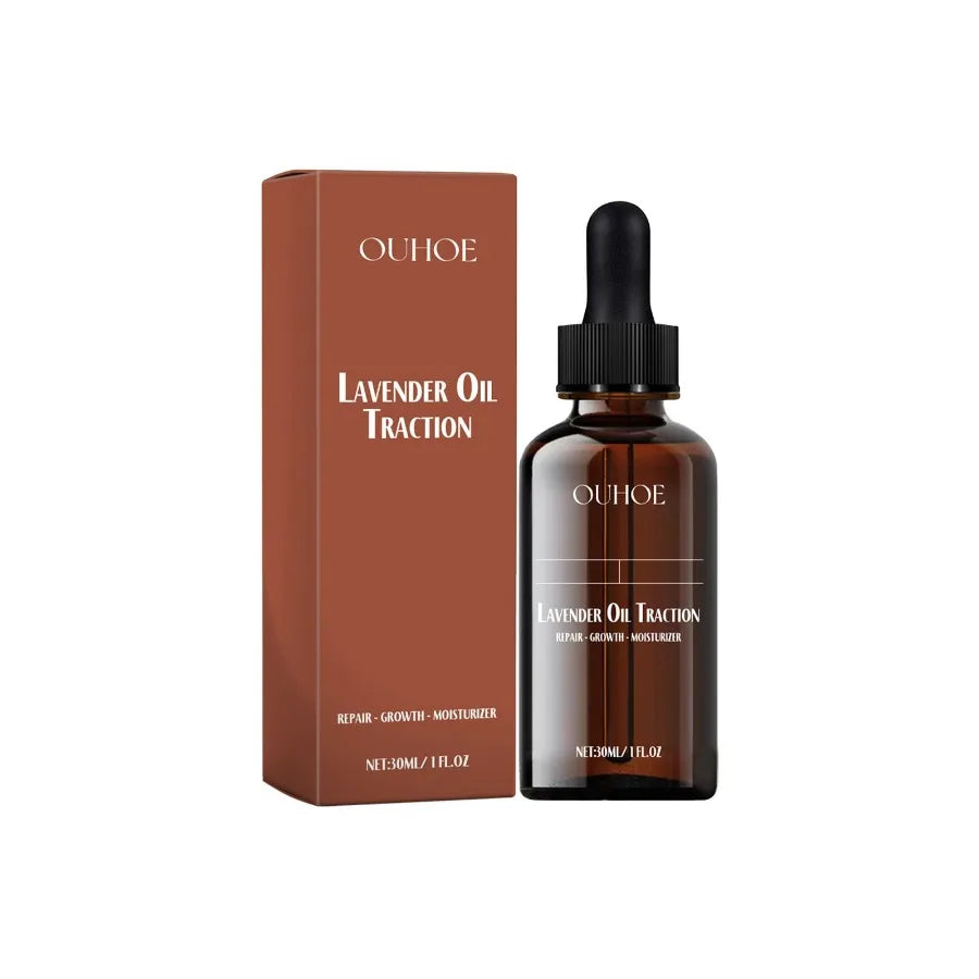 OUHOE Lavender Oil Traction Repair And Moisturize Dry And Restless Hair Tail Hair Strong And Solid Hair Care Essential Oil