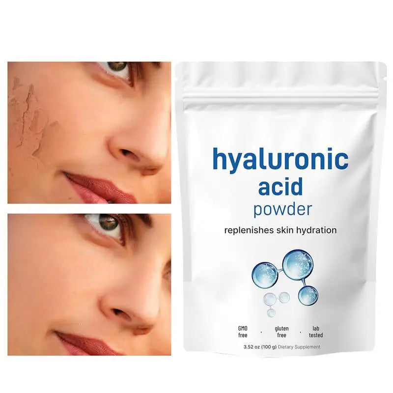100g Hyaluronic Acid Powder, Deep moisturizing ,Moisturizing and Whitening,top Cosmetic Ingredients Anti-aging Food Grade
