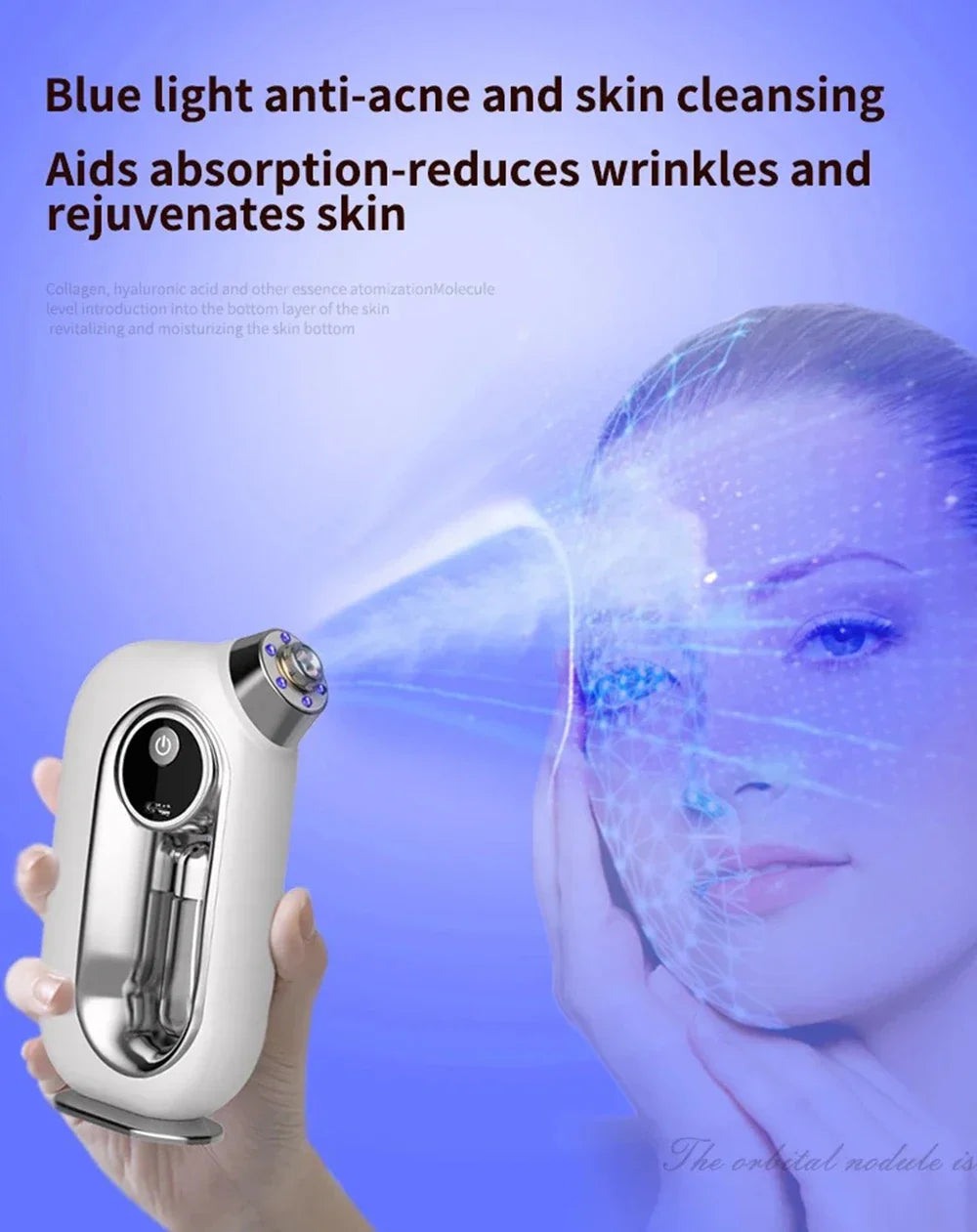 Facial Skin Moisturizing Mist Sprayer Airbrush Facial Deep Cleaning Oxygen Injector Sprayer Cordless Air Brush Compressor