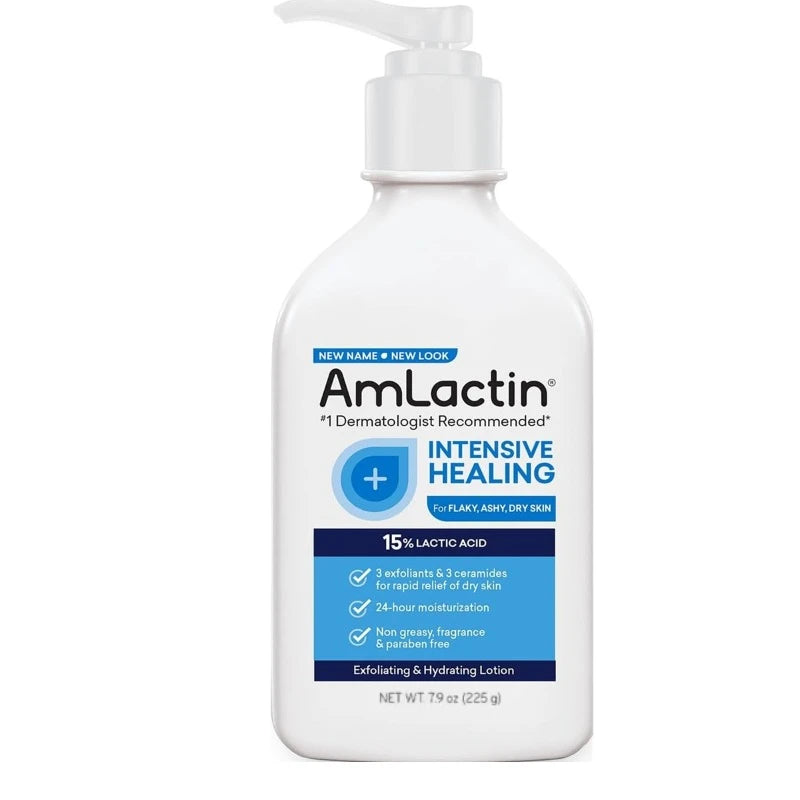 AmLactin Daily Moisturizing Body Lotion Nourish Lotion Hydrating Intensive Healing Nourish Lotion Smoothes Rough Dry Skin