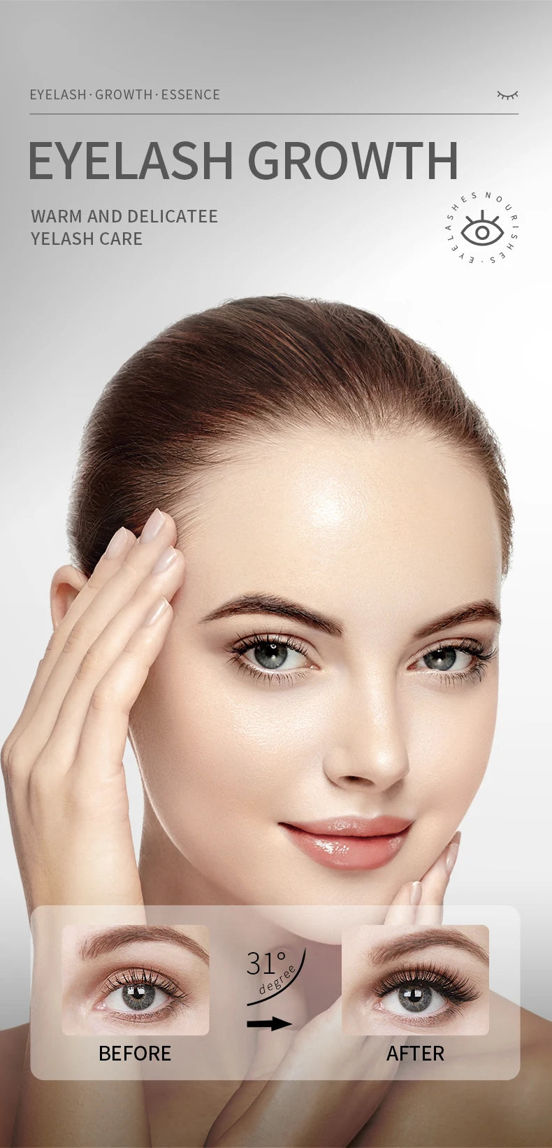 Mascara moisturizes and thickens dark and curly lashes and eyebrows naturally beautiful nourishing and repairing mascara