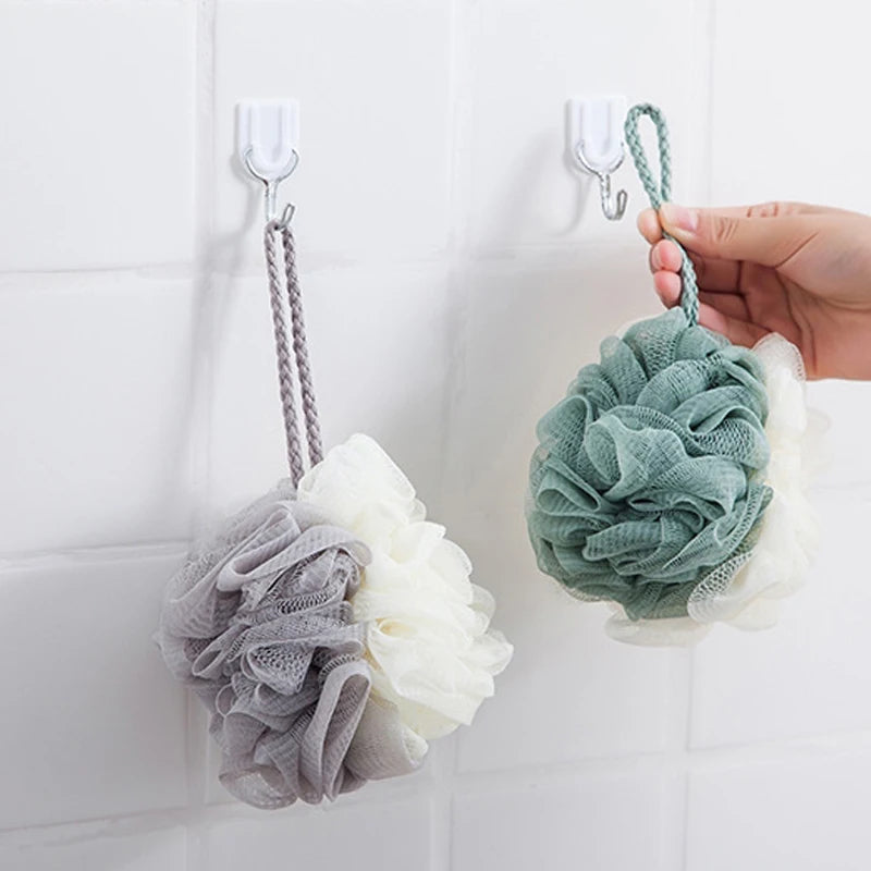 Soft Mesh Bath Lace Balls Skin Cleaning Brush Shower Puff Body Cleaner Exfoliating Scrubbers Bath Flower Bathing Accessories