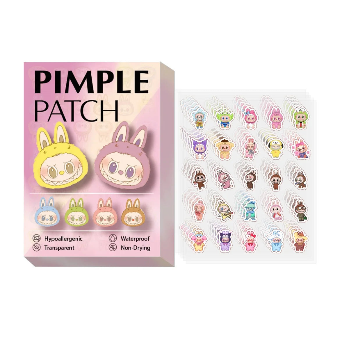 125pcs pimple patches are gentle and non-irritating, and they can cover pimples and blemishes
