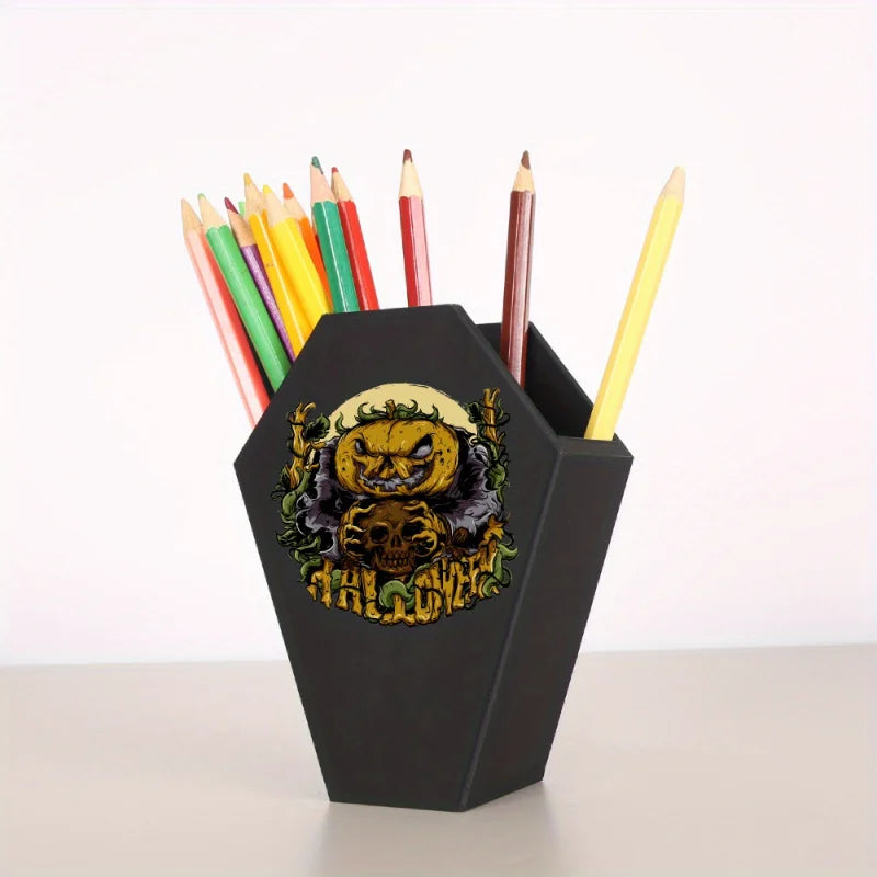 Halloween Grave Cartoon Makeup Brush and Pen Organizer