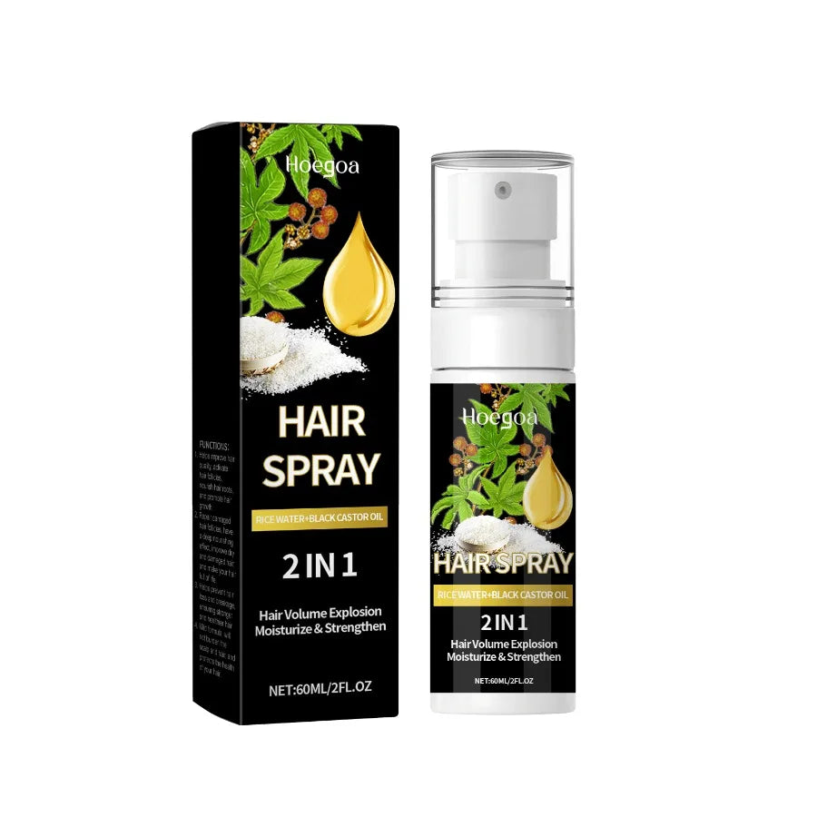 Hoegoa Hair Care Mist Nourishes Scalp Moisturizes Hair And Shines Castor Oil Repair Spray