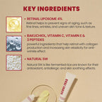 Korean Skin Care Seoul 1988 Vitamin C Wrinkle Care 4% Retinol Ginseng Serum Firm Fine Lines Eye Cream  Moisturizing Brighten Set