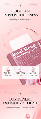 10pcs SADOER Fruit Floral Fragrance Face Mask Moisturizing Firming Hydrating Chamomile Blueberry Facial Masks For Face Skin Care