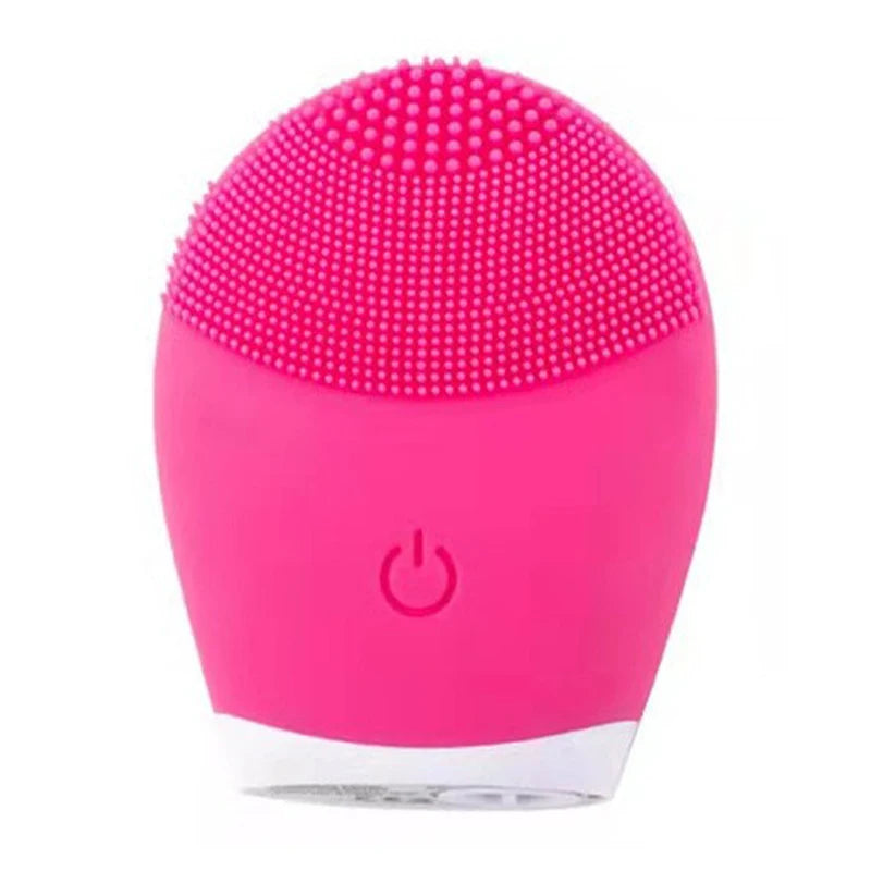 Facial Brush Acoustic Exfoliation Facial Brush Electric Facial Washer Waterproof Electric Silicone Facial Cleanser Massager