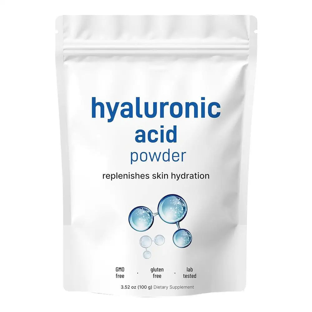 100g Hyaluronic Acid Powder, Deep moisturizing ,Moisturizing and Whitening,top Cosmetic Ingredients Anti-aging Food Grade